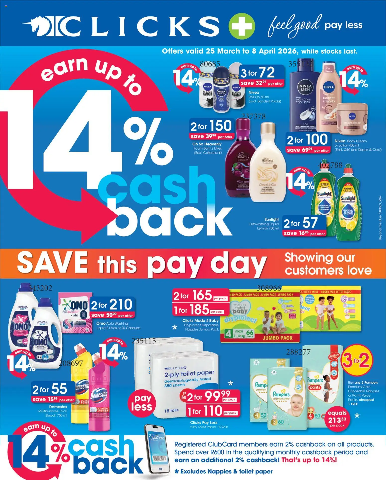 Clicks Specials - page 1- valid from 25/03/2026