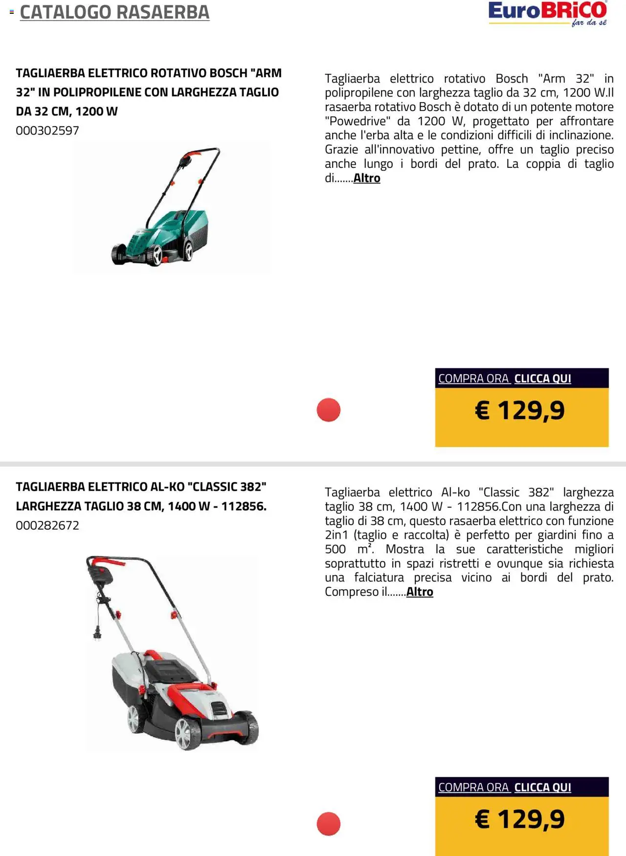 Eurobrico Rasaerba catalogo - pagina 41 - valido dal 23/07/2025