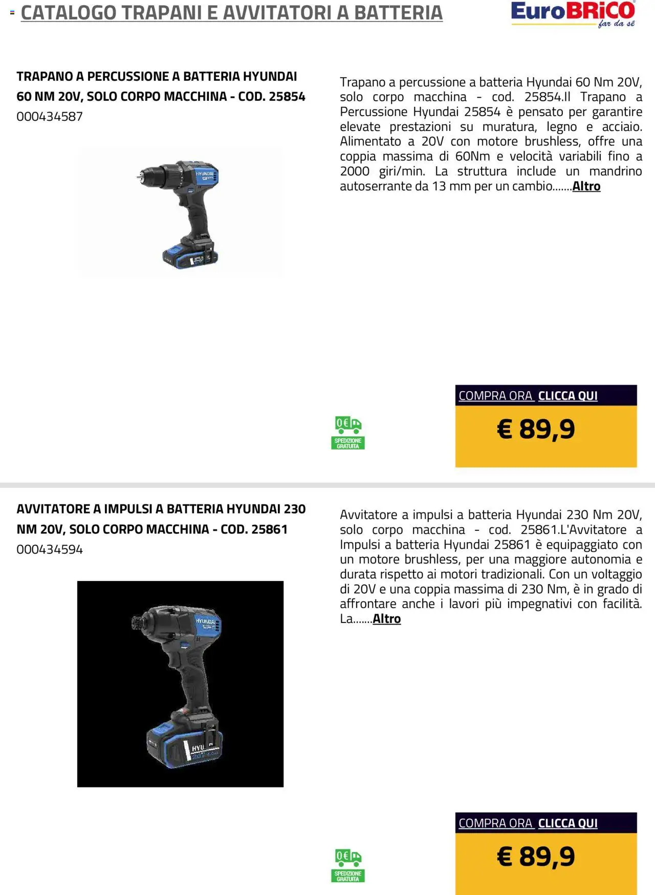 Eurobrico Trapani e Avvitatori a Batteria catalogo - pagina 14 - valido dal 23/07/2025