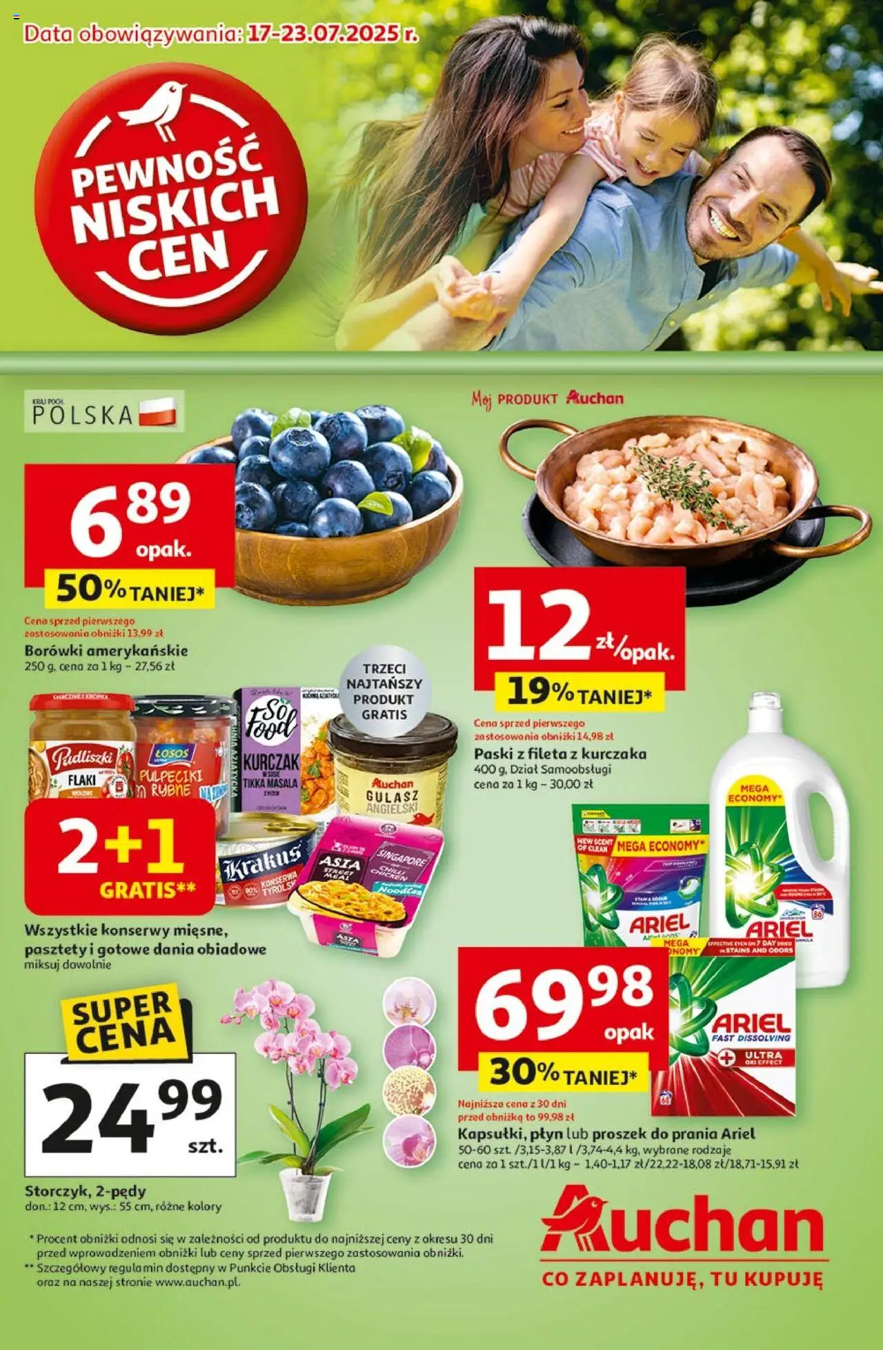 Auchan Gazetka - Pewność niskich cen Hipermarket - strona 1- ważny od 17.07.2025