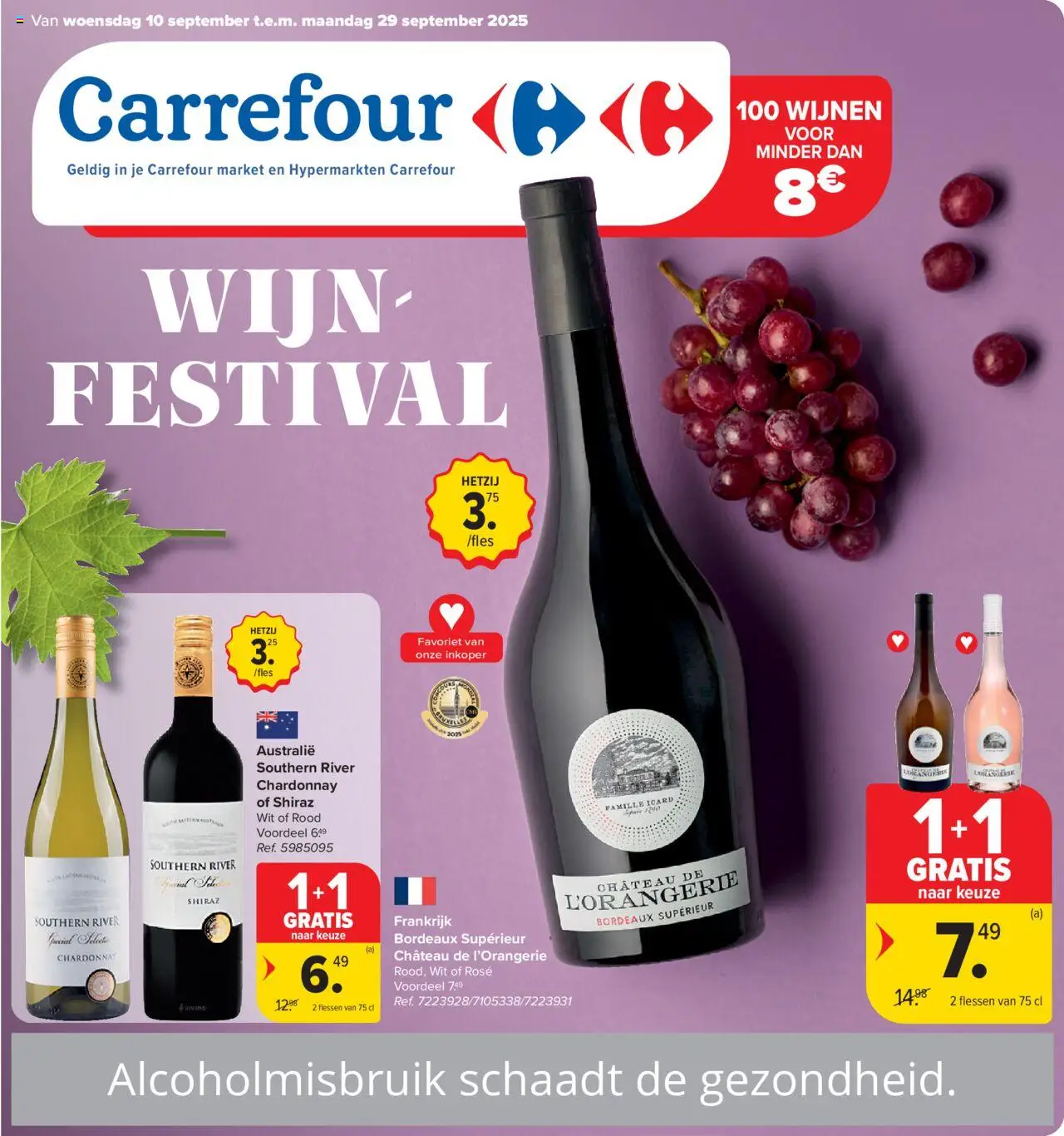 Carrefour - Hypermarkten - Market Wijnfestival - pagina 1- geldig vanaf 10/09/2025