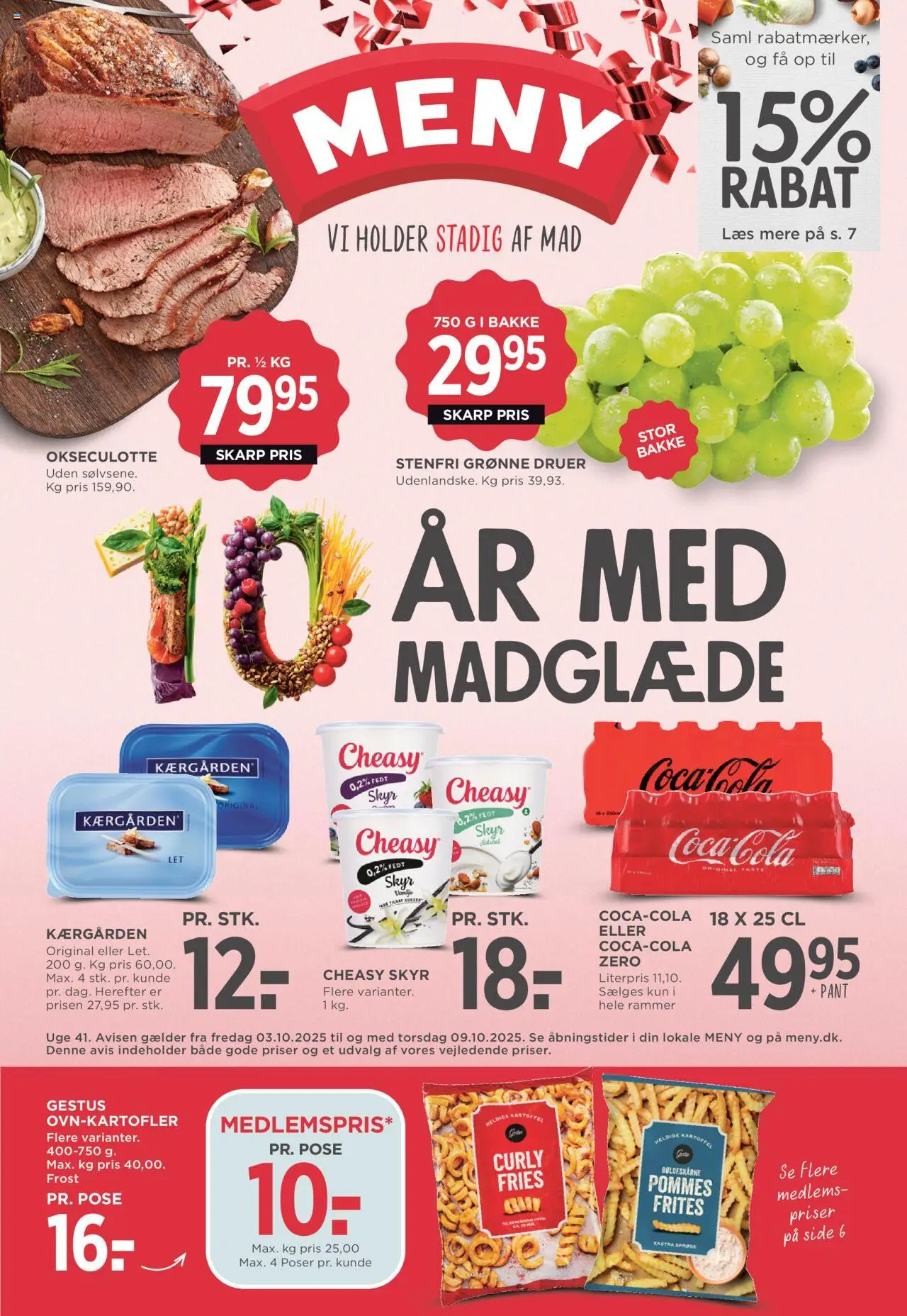 Meny - Tilbudsavis - side 1- gyldig fra 03/10/2025