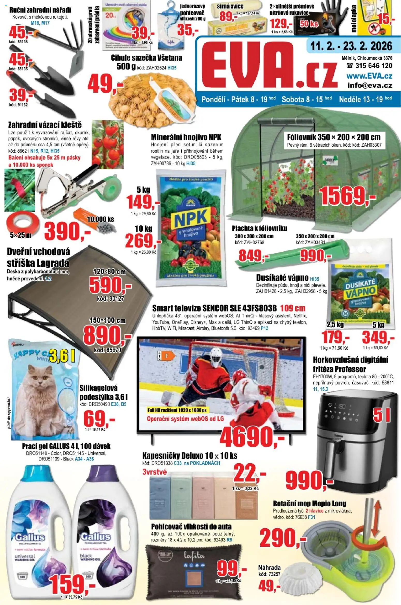 Eva supermarket leták - strana 1- platný od 11.02.2026