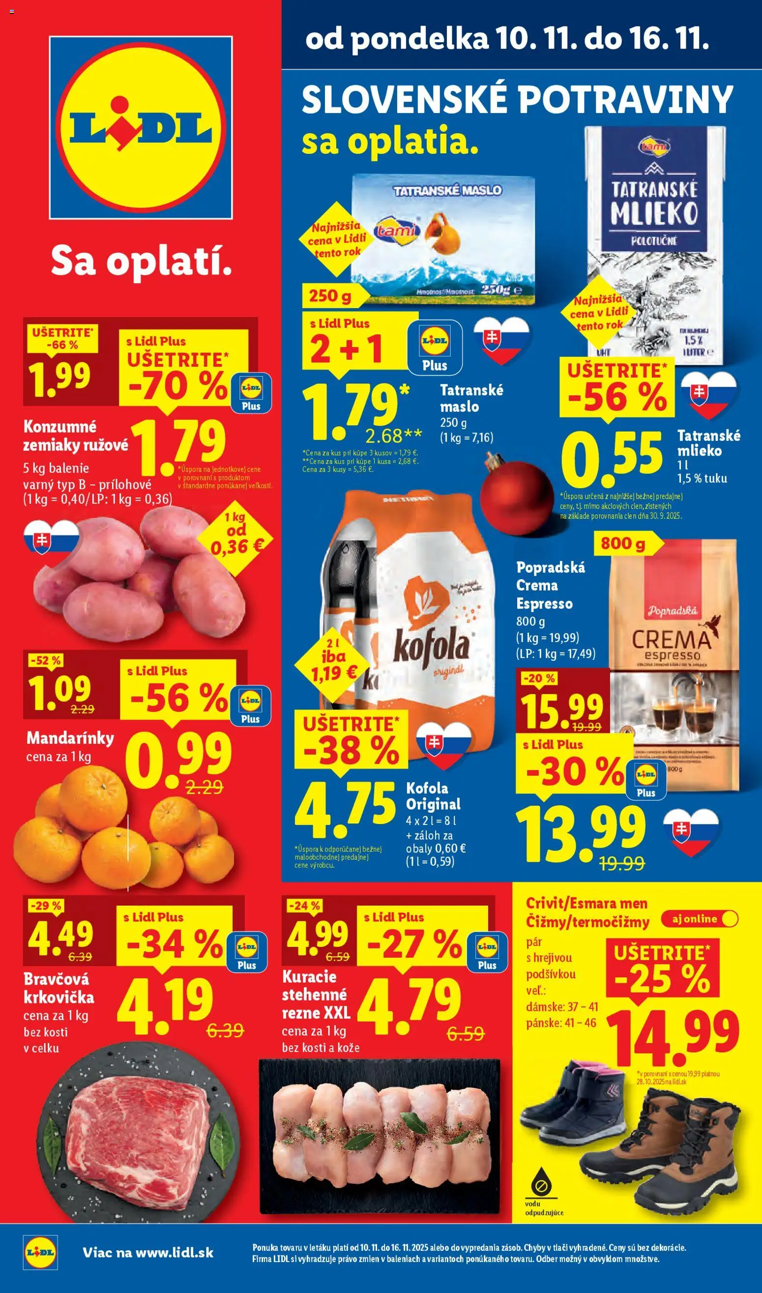 Lidl leták - strana 1- platný od 10.11.2025