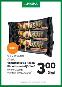 Esikatselu Prisma tarjoukset Classic voimassa alkaen 15/10/2025