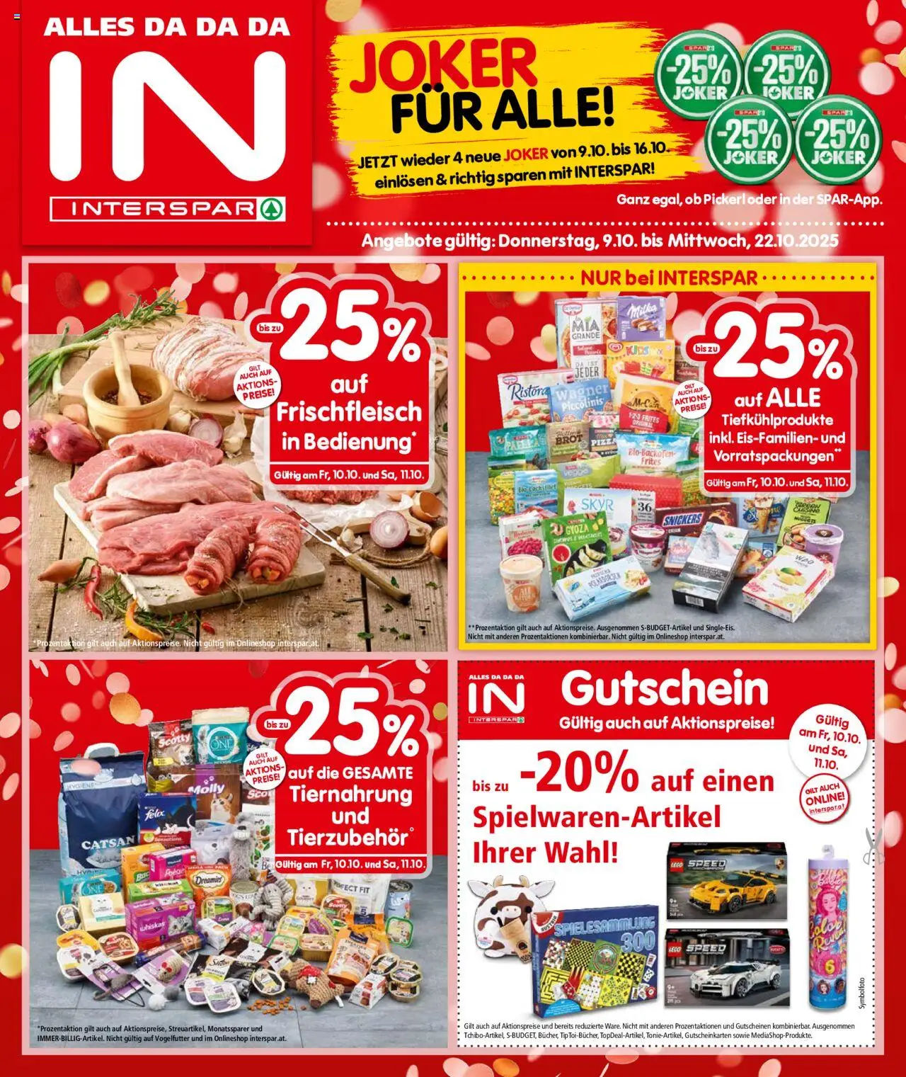 Interspar Flugblatt - Tirol - Seite 1- gültig ab 09.10.2025