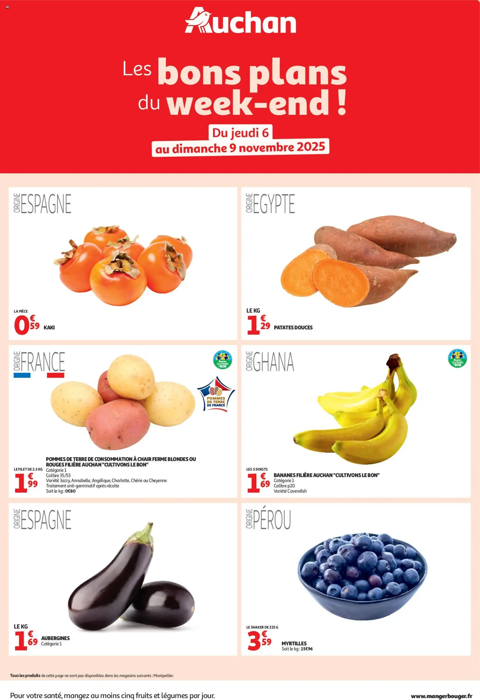 Auchan - Les bons plans du week-end dans votre hyper ! - page 1 - valable à partir du 06/11/2025