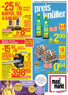 Vorschau Maximarkt Flugblatt gültig ab 08.09.2025