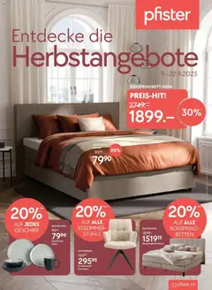 Vorschau Pfister Aktionen gültig ab 09.09.2025