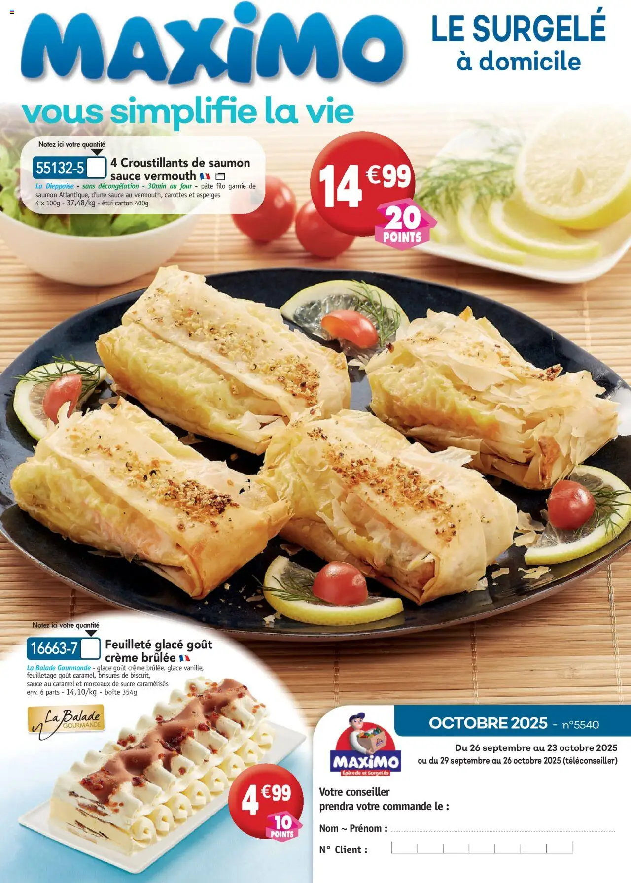 Maximo catalogue - page 1 - valable à partir du 26/09/2025