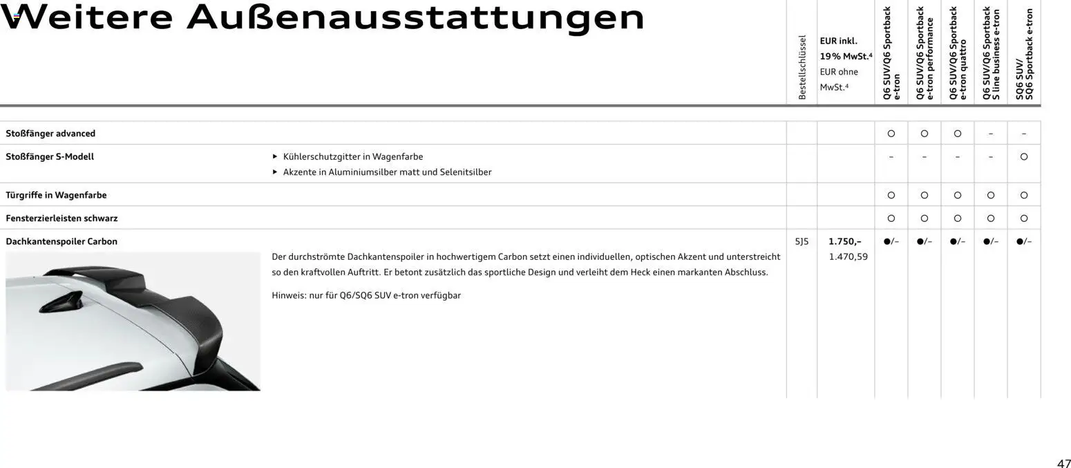 Audi Prospekt 	 - Seite 47 - gültig ab 28.10.2025