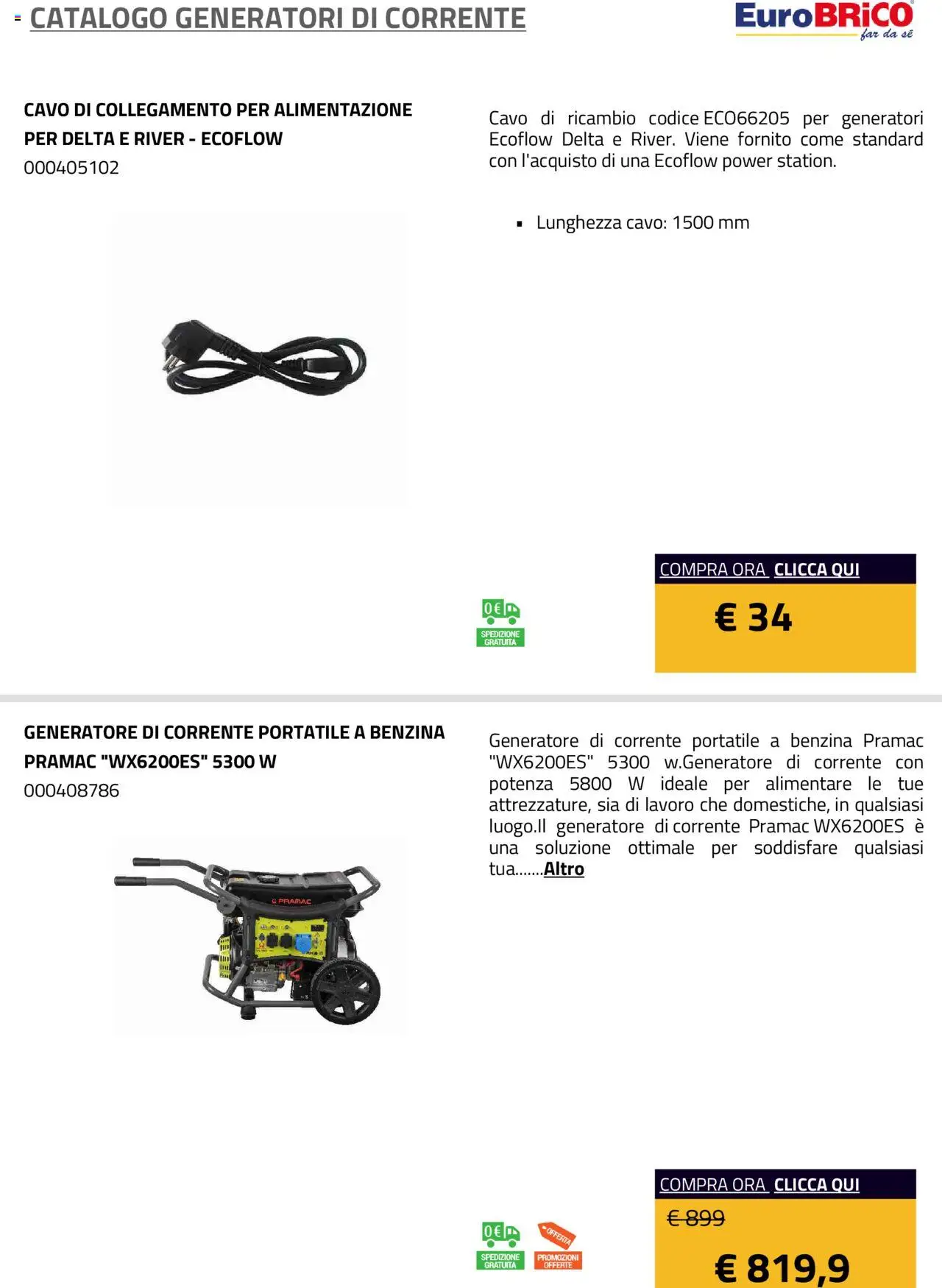 Eurobrico Generatori catalogo - pagina 11 - valido dal 23/07/2025