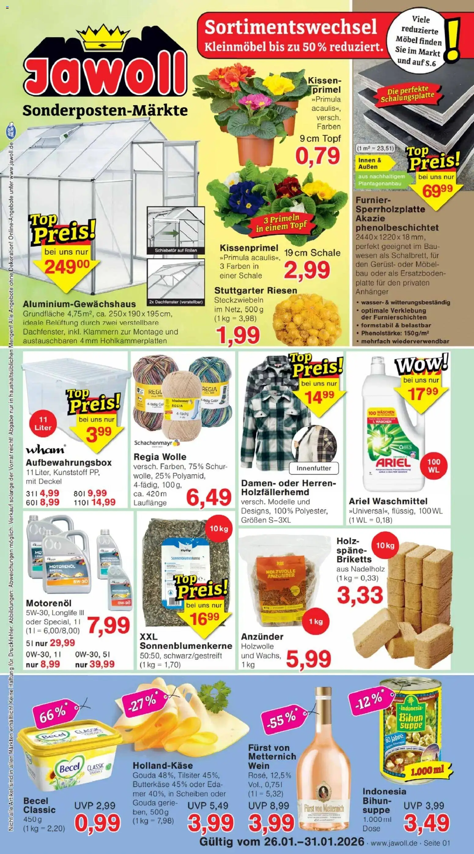 Jawoll Prospekt - Seite 1 - gültig ab 26.01.2026