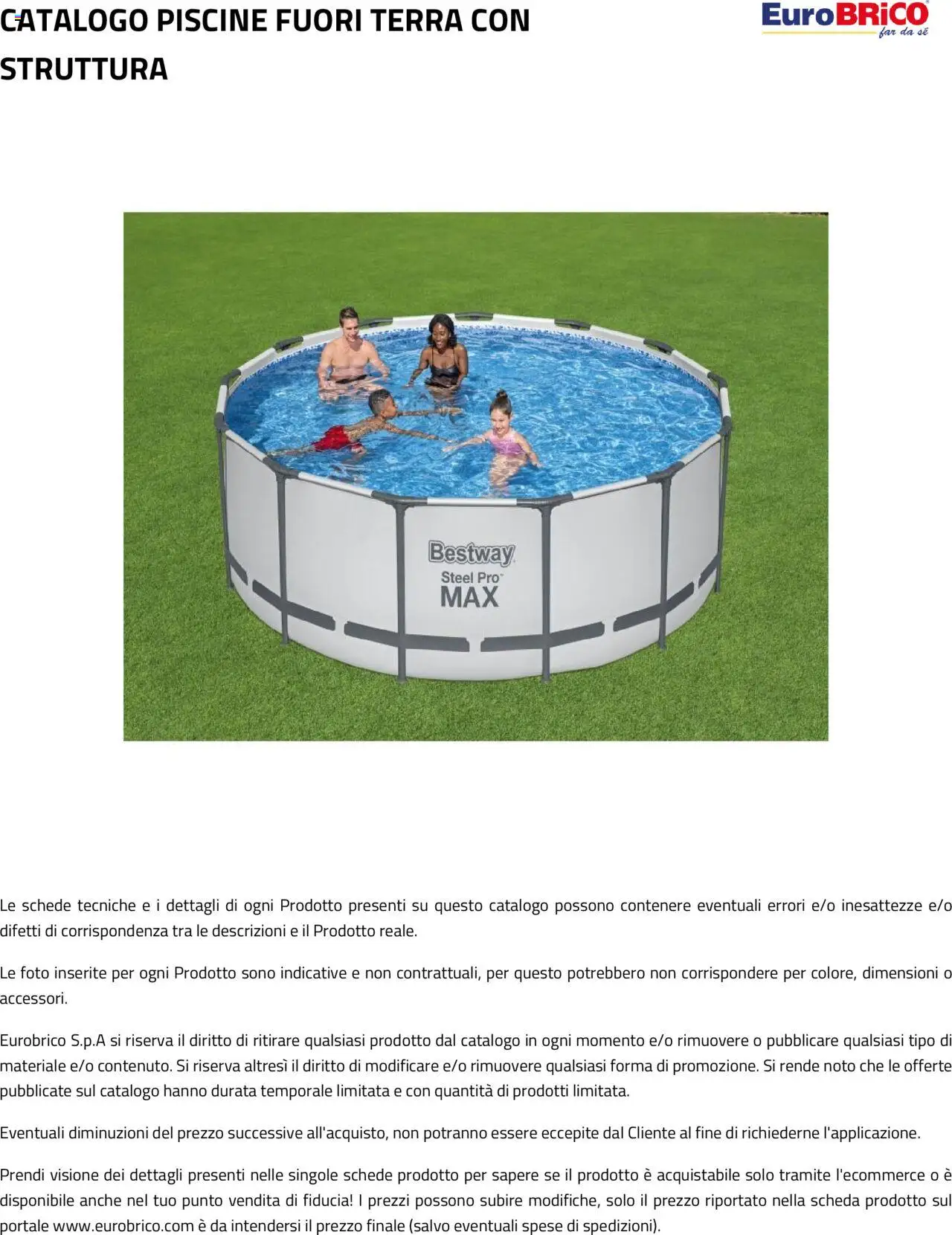 Eurobrico Piscine Fuori Terra con Struttura catalogo - pagina 20 - valido dal 23/07/2025