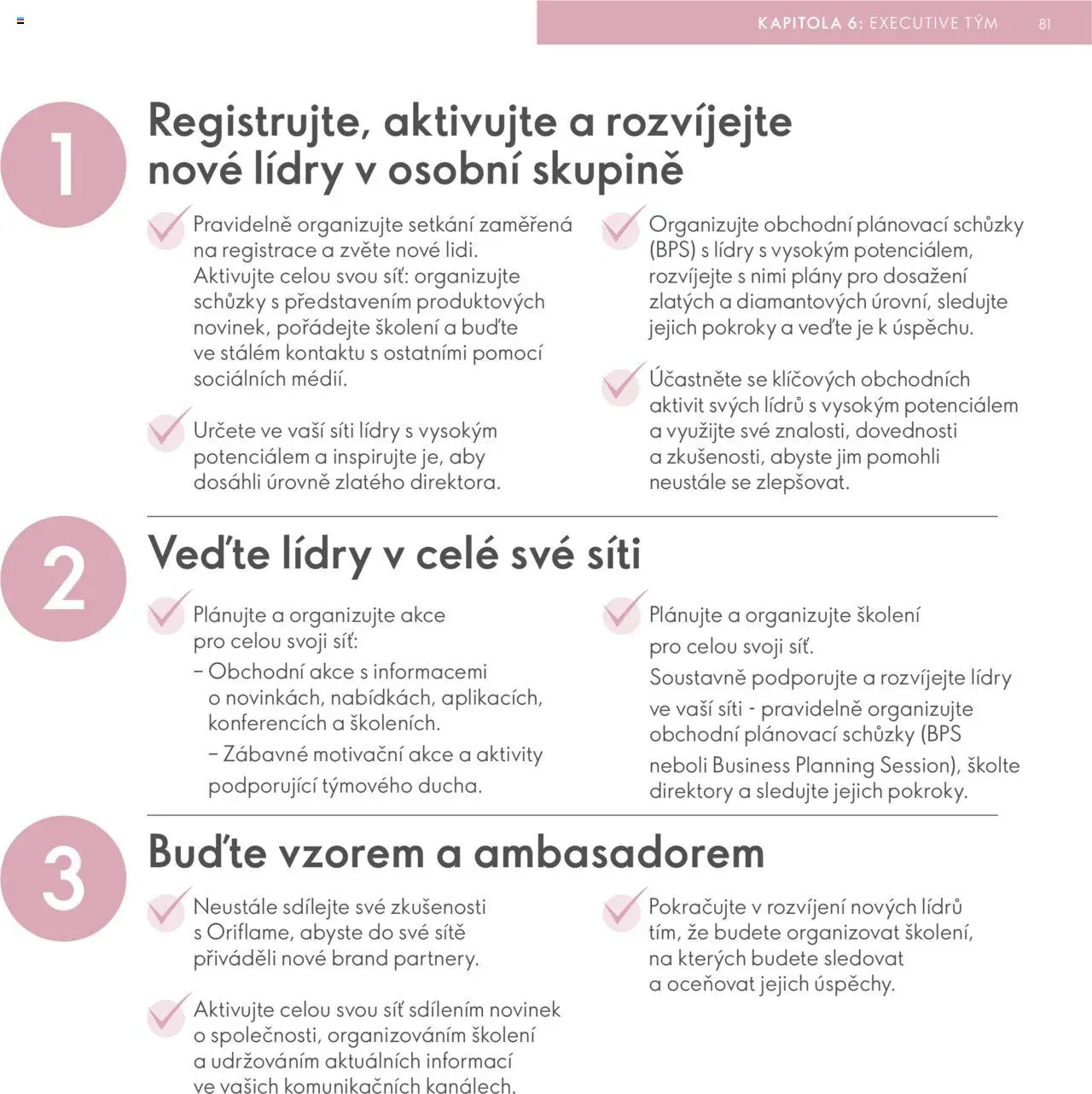 Oriflame katalog Plán odměn pro Brand Partnery - strana 81- platný od 10.04.2025
