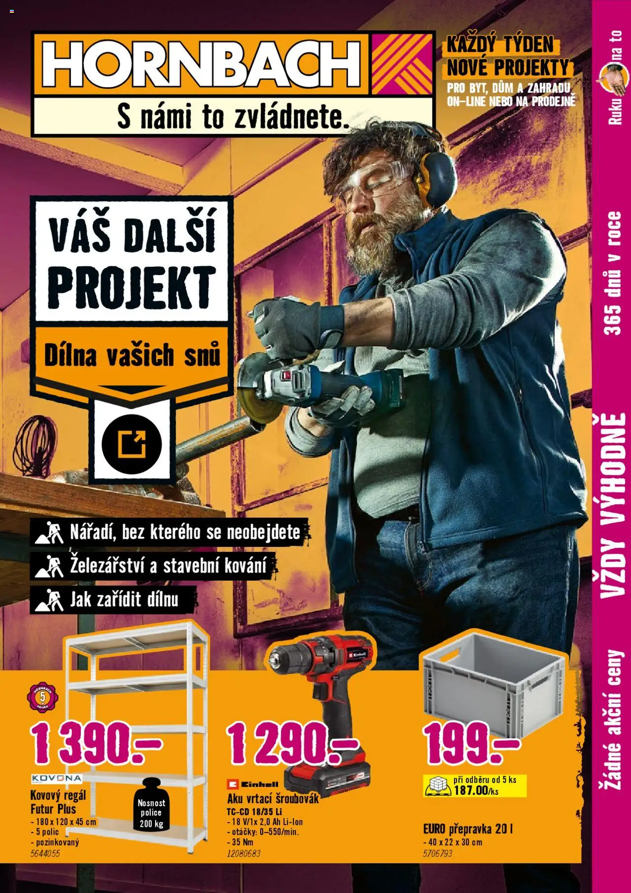 HORNBACH leták - Dílna vašich snů - strana 1- platný od 08.10.2025