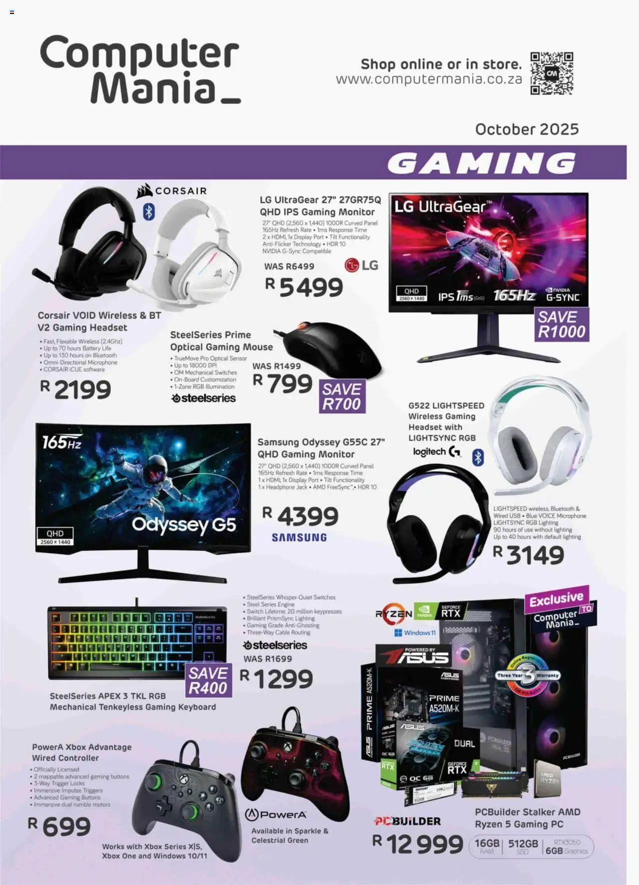 Computer Mania - Gaming - page 1- valid from 01/10/2025