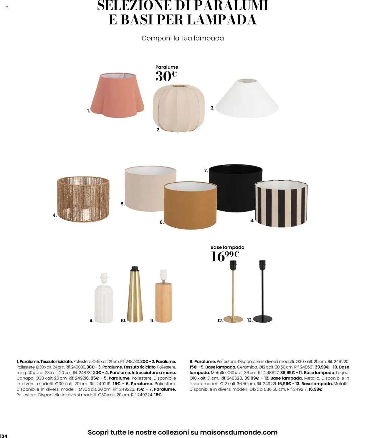 Volantino Maisons du Monde	 - pagina 134 - valido dal 27/08/2025