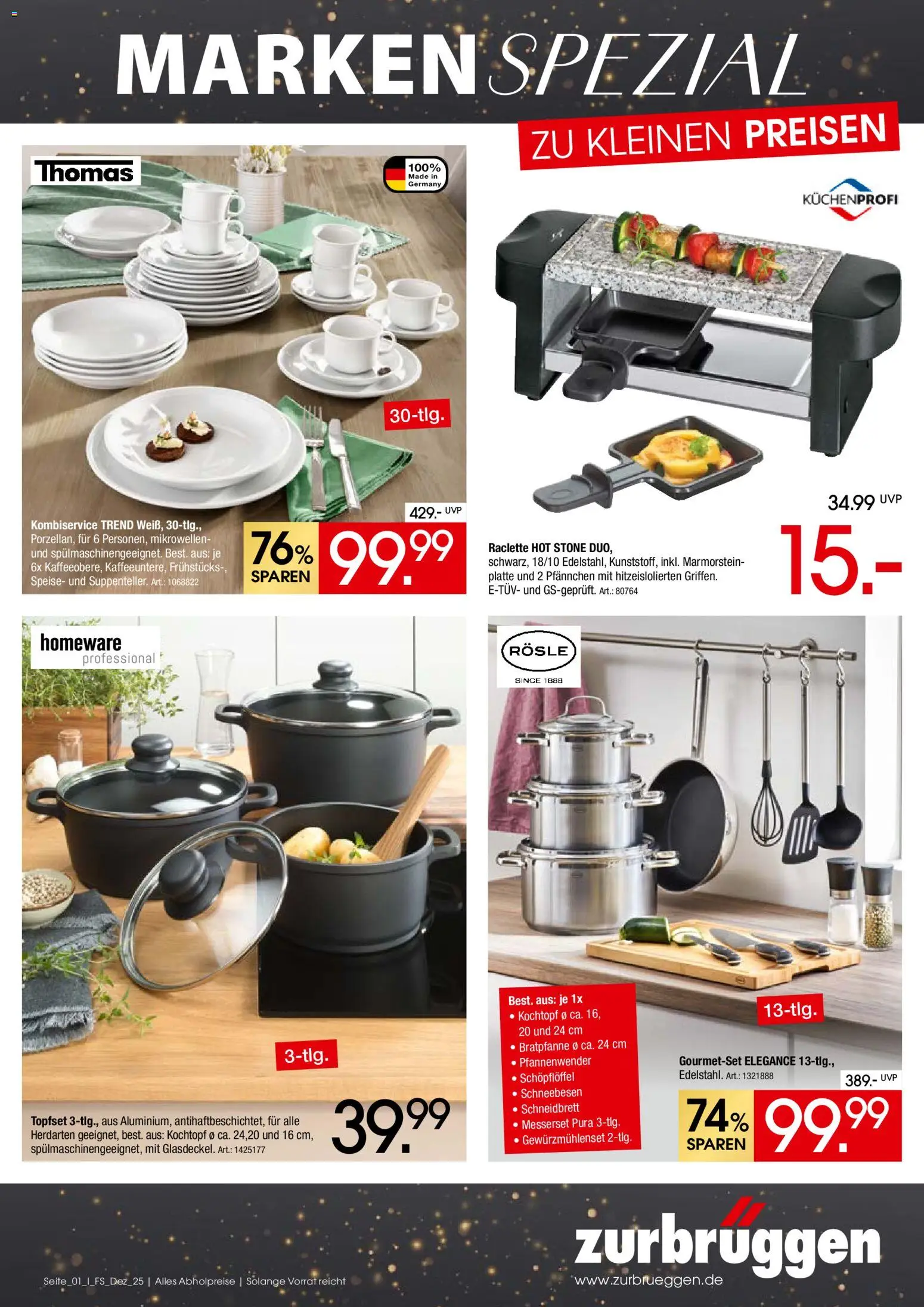 Zurbrüggen  Marken-Spezial - Seite 1 - gültig ab 02.12.2025