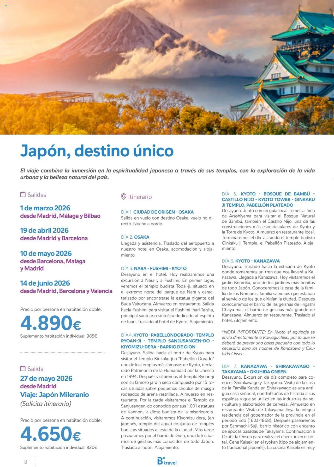 B the travel brand Viajeros Expertos Internacional 2026 - Página de 8 - Válido desde 03/10/2025