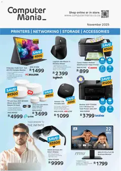 Preview Computer Mania - Printer, Networking, Storage Accessories valid from 01/11/2025