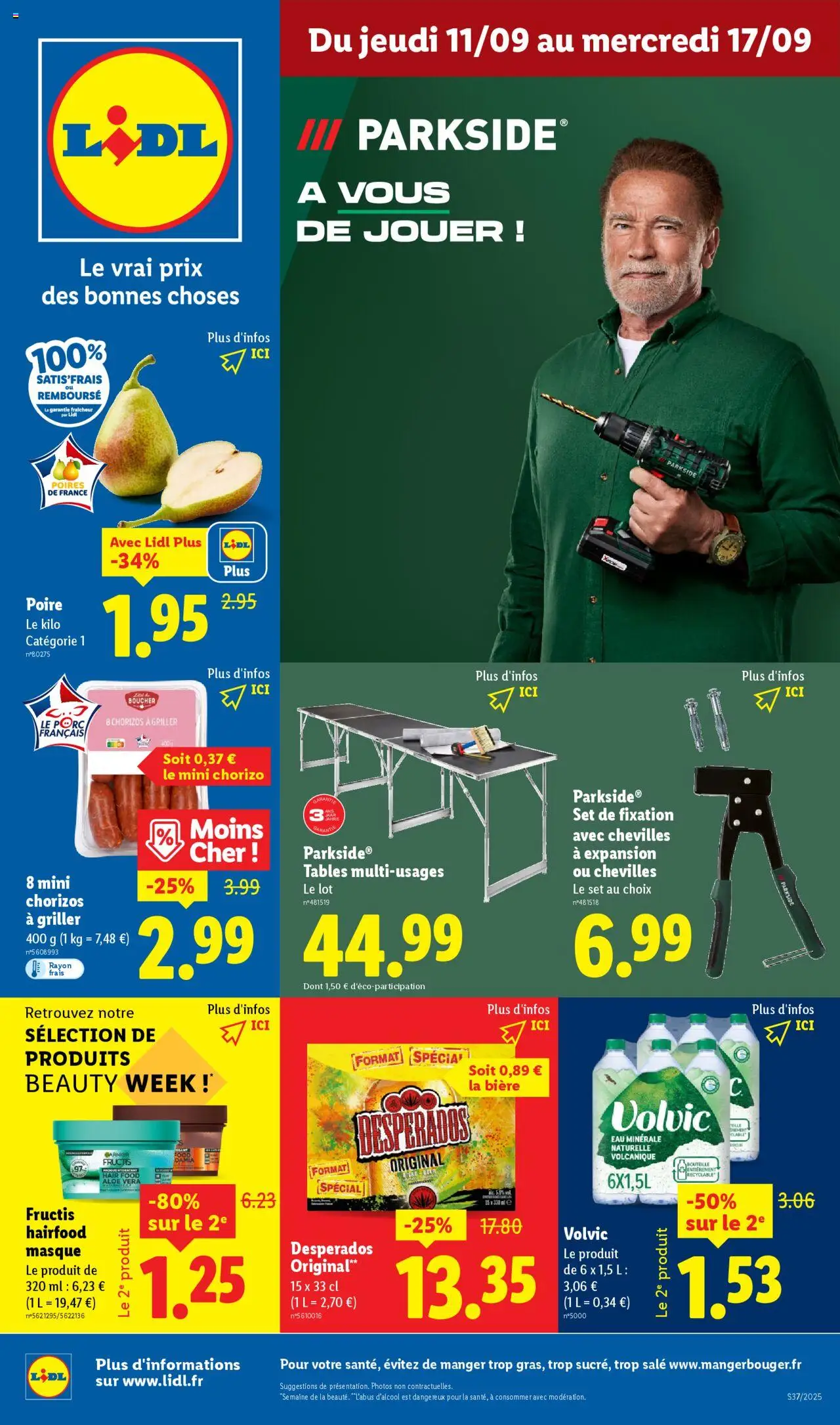 LIDL catalogue semaine 37 - page 1 - valable à partir du 11/09/2025
