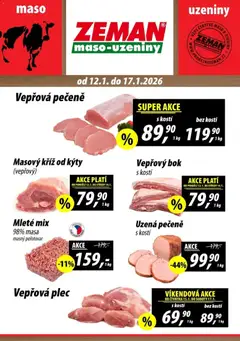 Náhled Prodejny Zeman leták platný od 12.01.2026