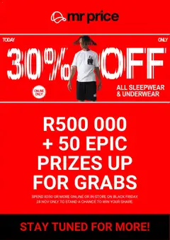 Preview Mr Price Black Friday valid from 24/11/2025