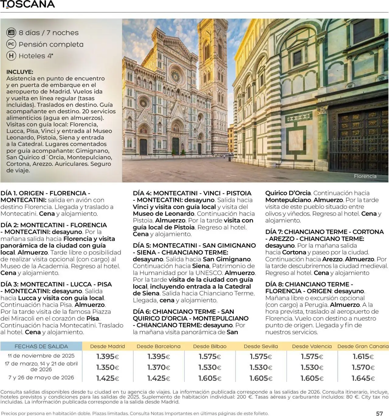 Viajes El Corte Inglés - Club de Vacaciones - Vacaciones Económicas Personalizado - Página de 57 - Válido desde 01/09/2025