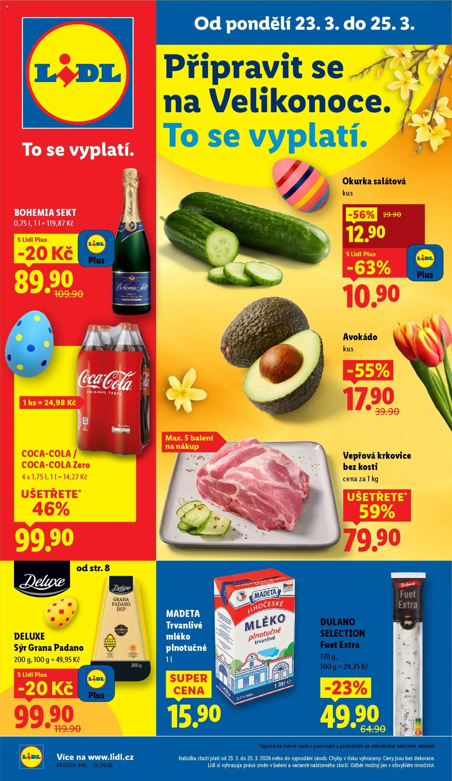 Lidl leták - strana 1- platný od 23.03.2026