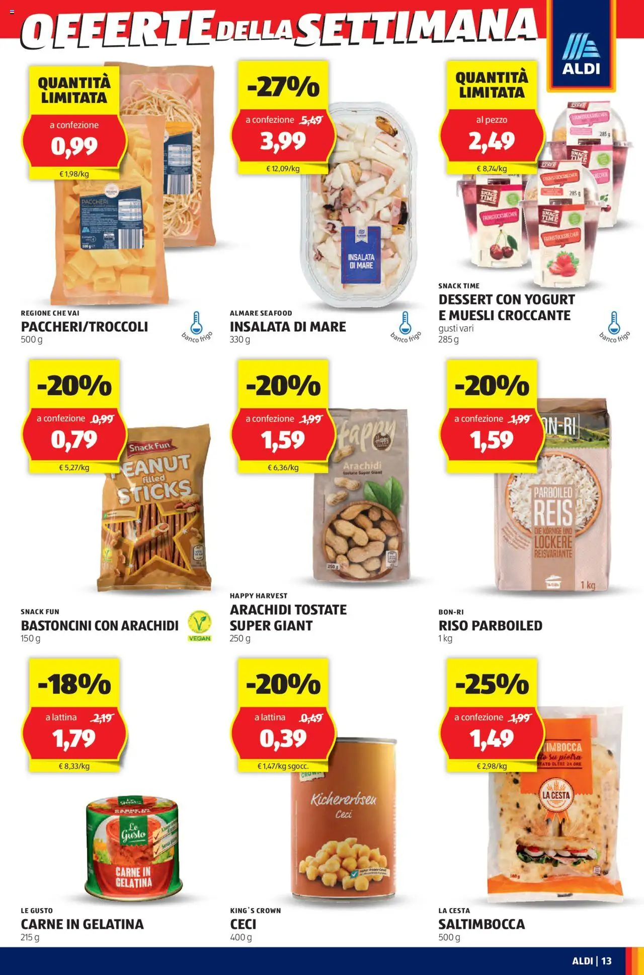 Volantino Aldi	 - pagina 13 - valido dal 21/07/2025