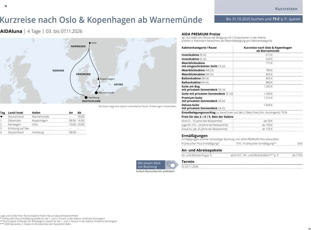 Aida Sommer 2026 - Seite 91 - gültig ab 01.03.2026