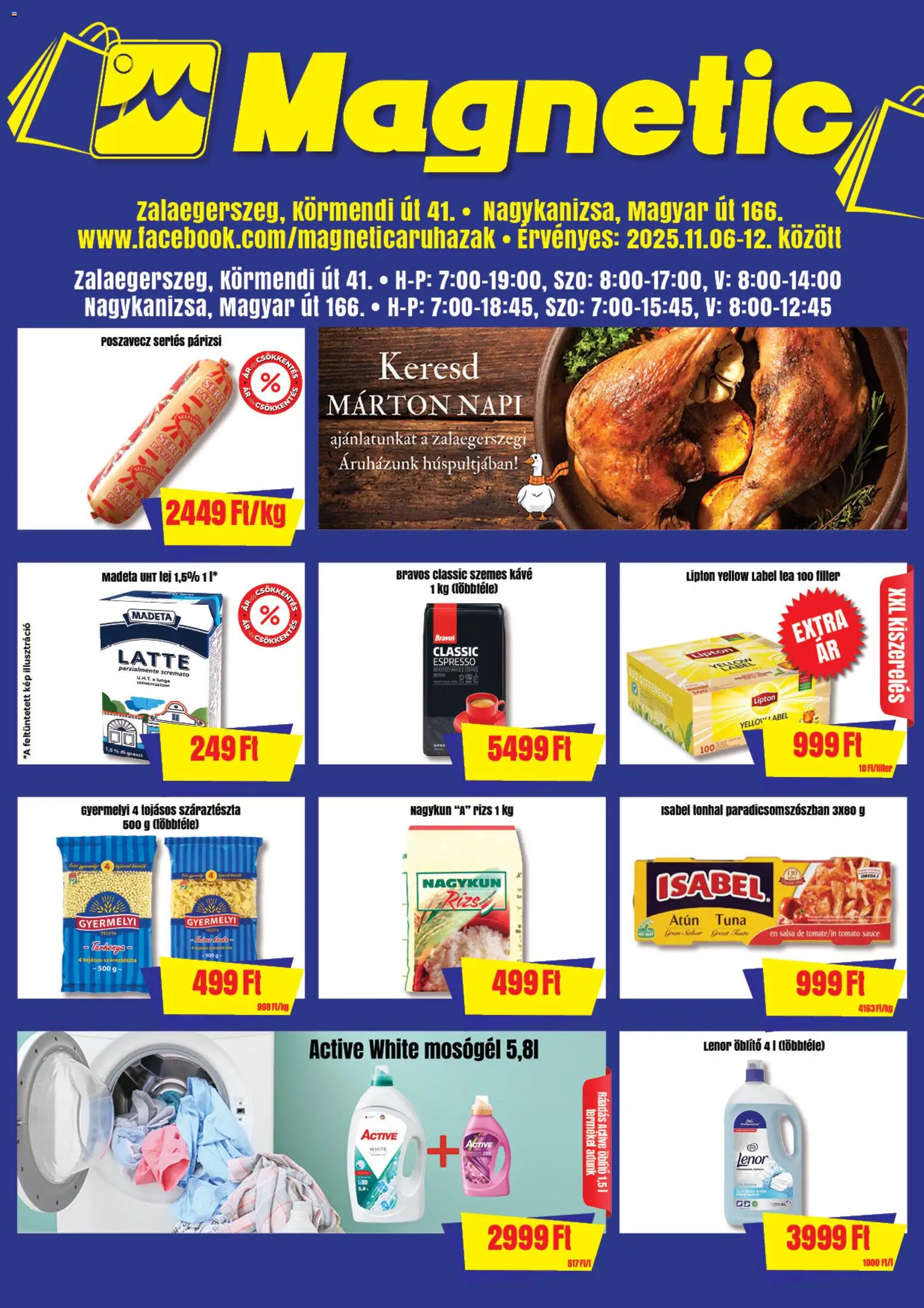 Magnetic Akciós újság - 1oldal - érvényes 2025.11.06.-tól