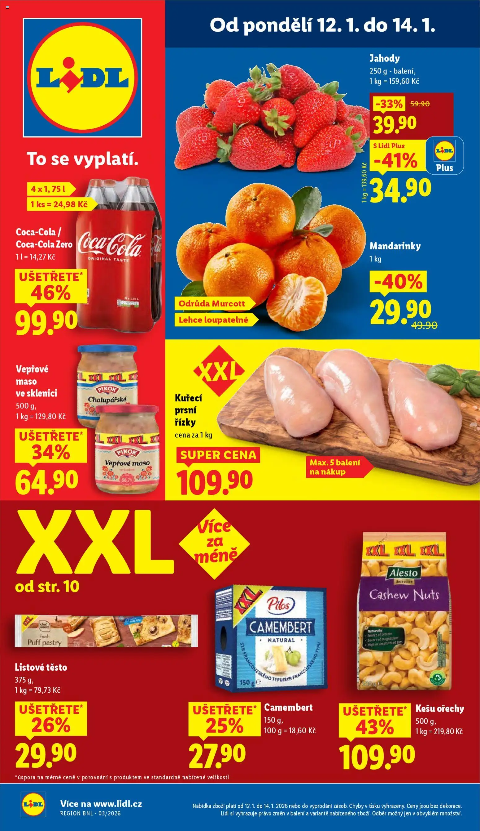 Lidl leták - strana 1- platný od 12.01.2026