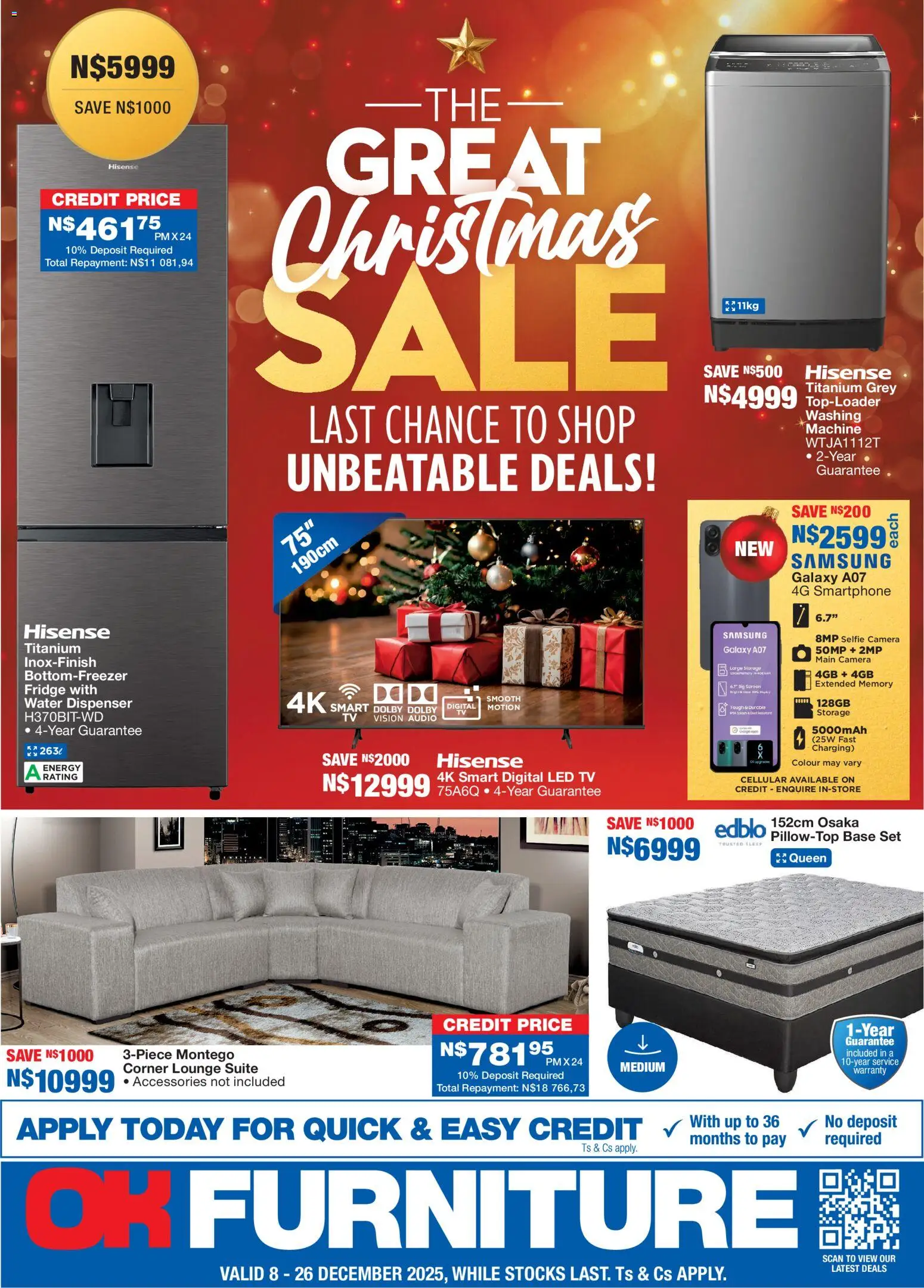 OK Furniture - Namibia  Specials - page 1- valid from 08/12/2025