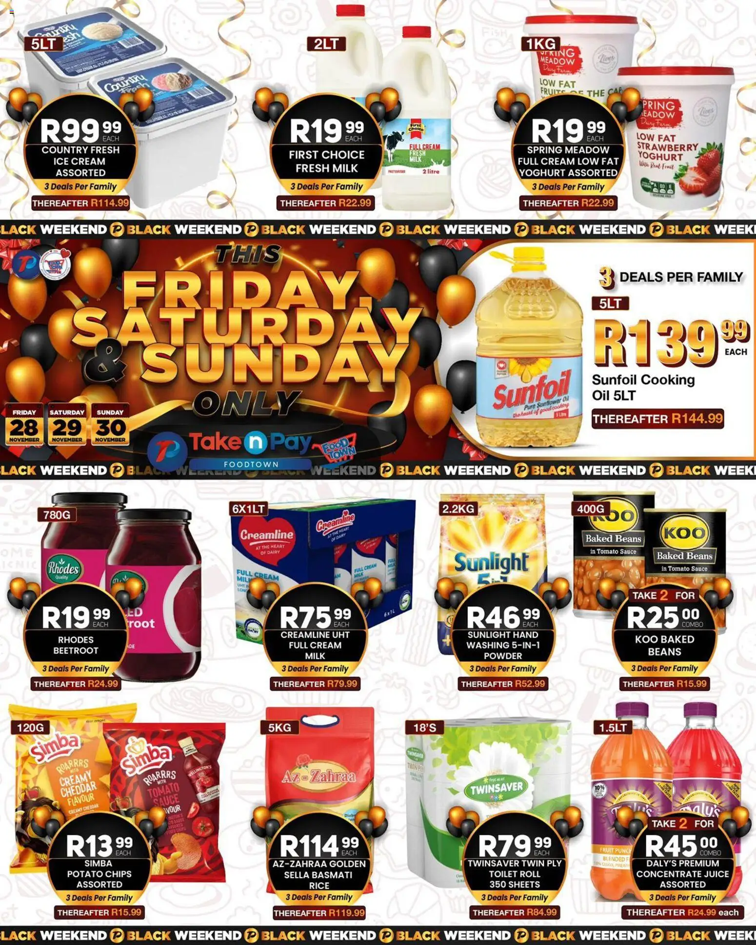 Take n Pay Black Weekend - page 1- valid from 28/11/2025