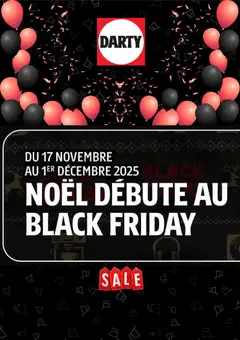 Aperçu Darty Black Friday valable à partir du 17/11/2025