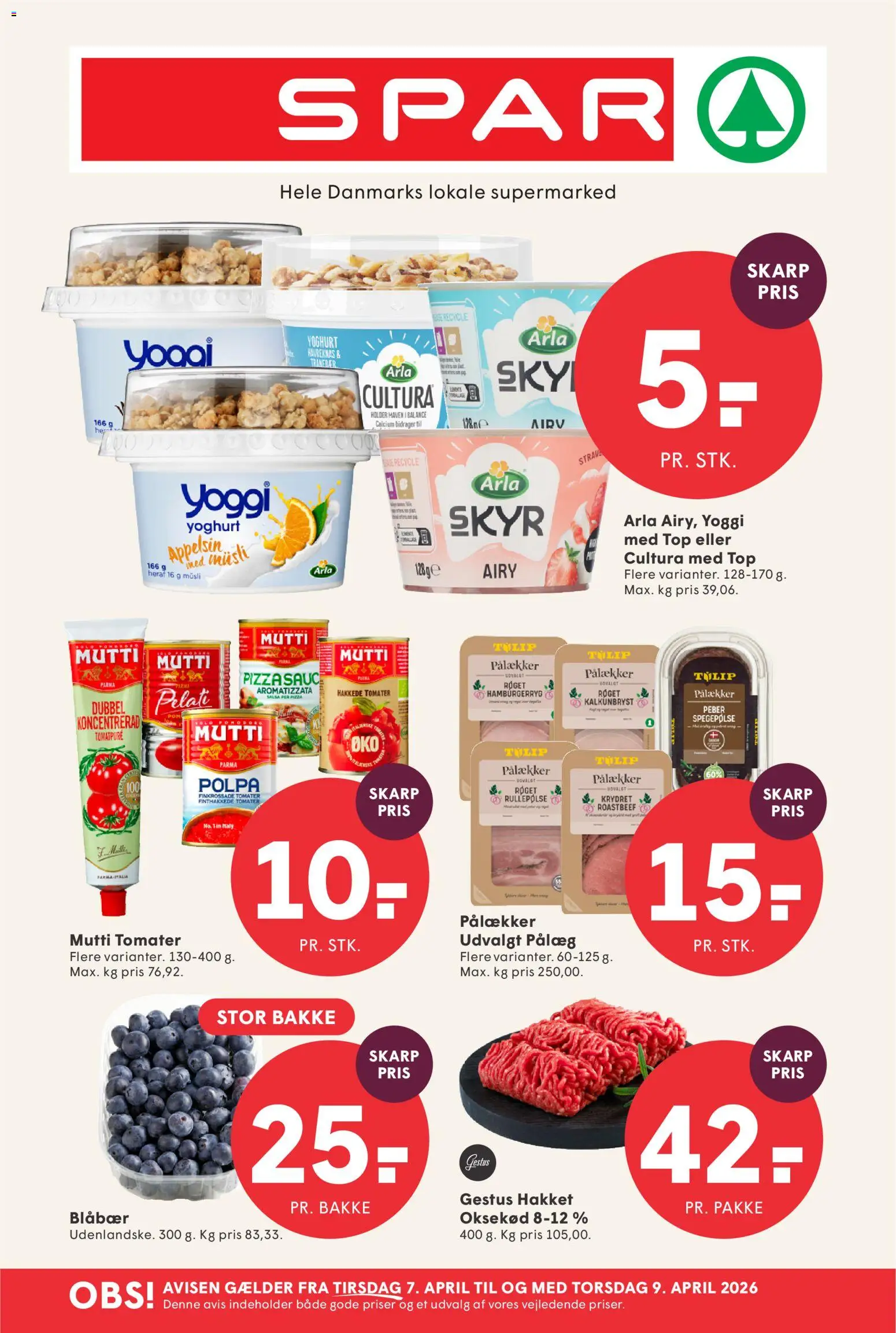 Spar - Tilbudsavis uge 15 - page 1- valid from 07/04/2026