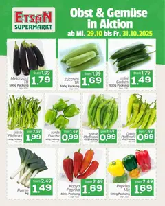 Vorschau ETSAN Obst & Gemüse in Aktion gültig ab 29.10.2025