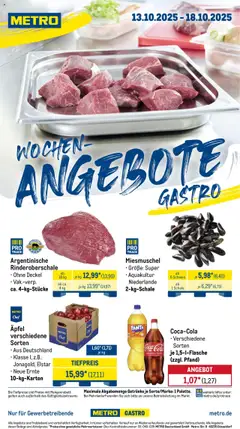 Vorschau Metro Wochen-Angebote Gastro gültig ab 13.10.2025