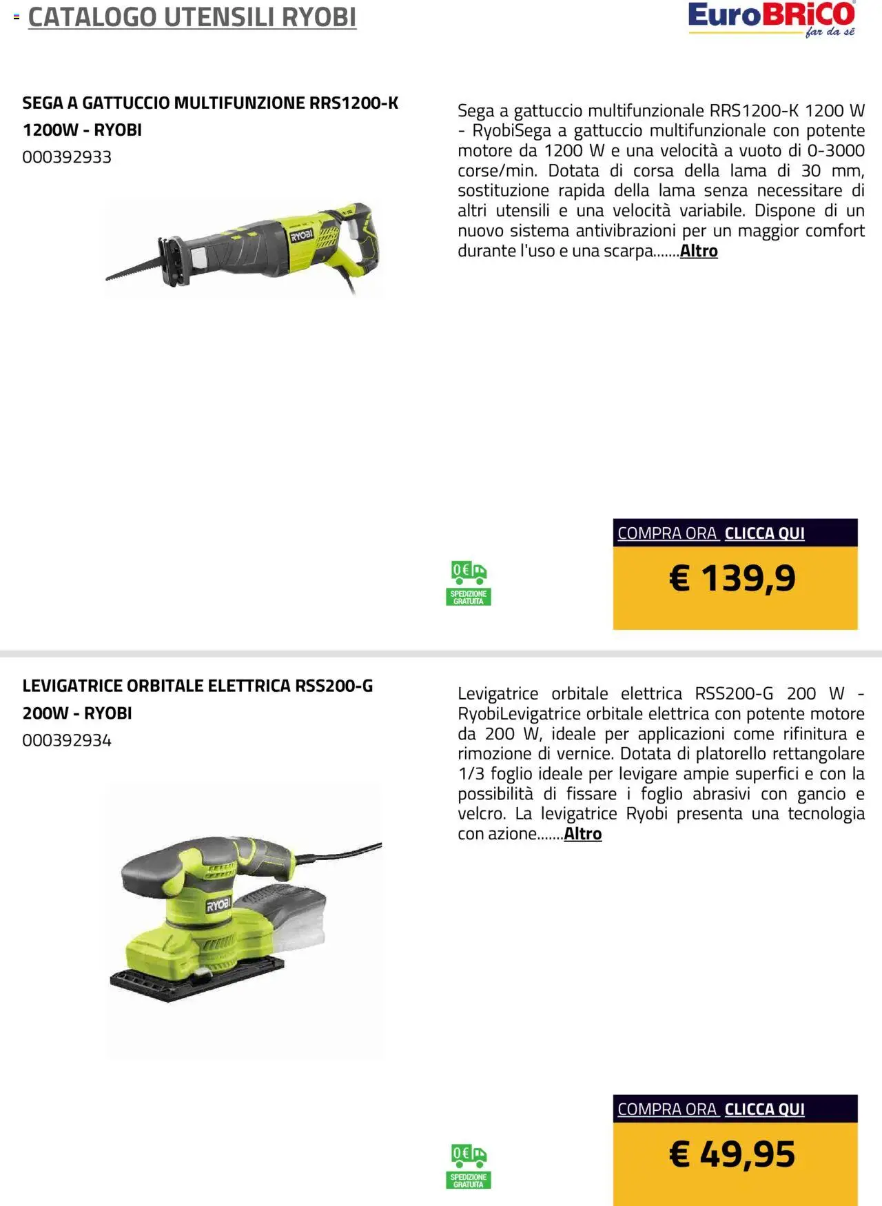 Eurobrico Utensili Ryobi catalogo - pagina 18 - valido dal 23/07/2025