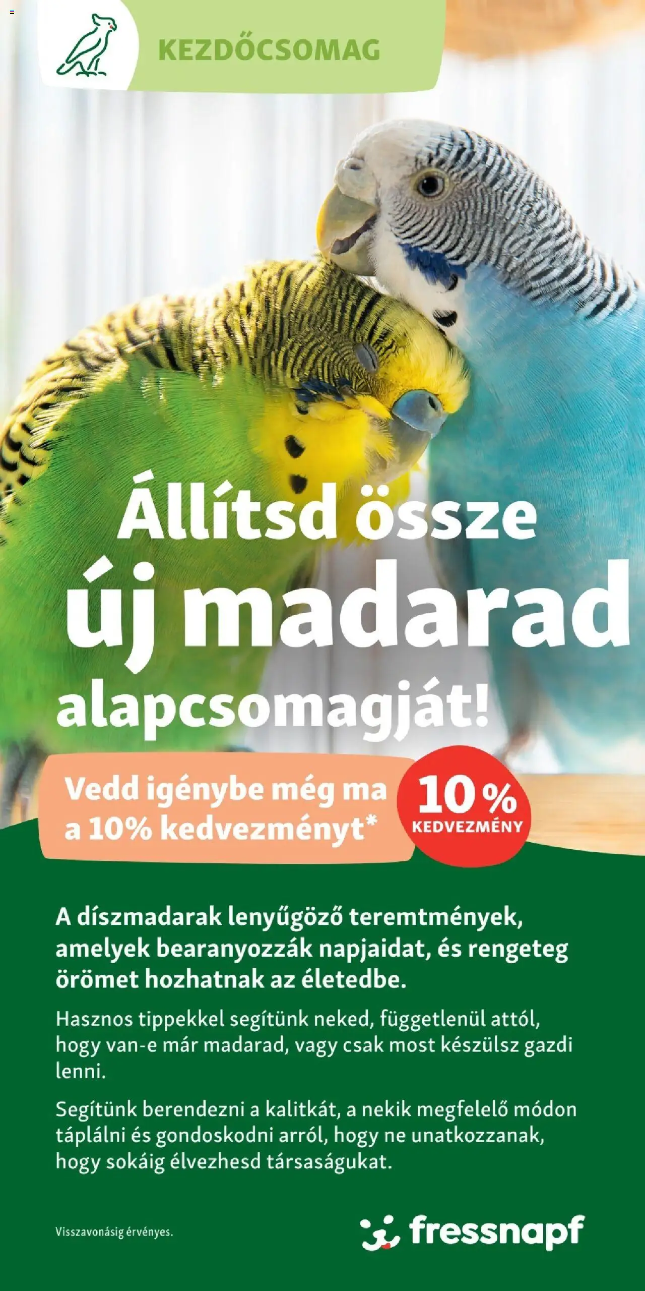Fressnapf - Fressnapf alapcsomagok madaraknak 2 - 1oldal - érvényes 2025.04.06.-tól