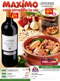 Aperçu Maximo catalogue epicerie valable à partir du 26/09/2025