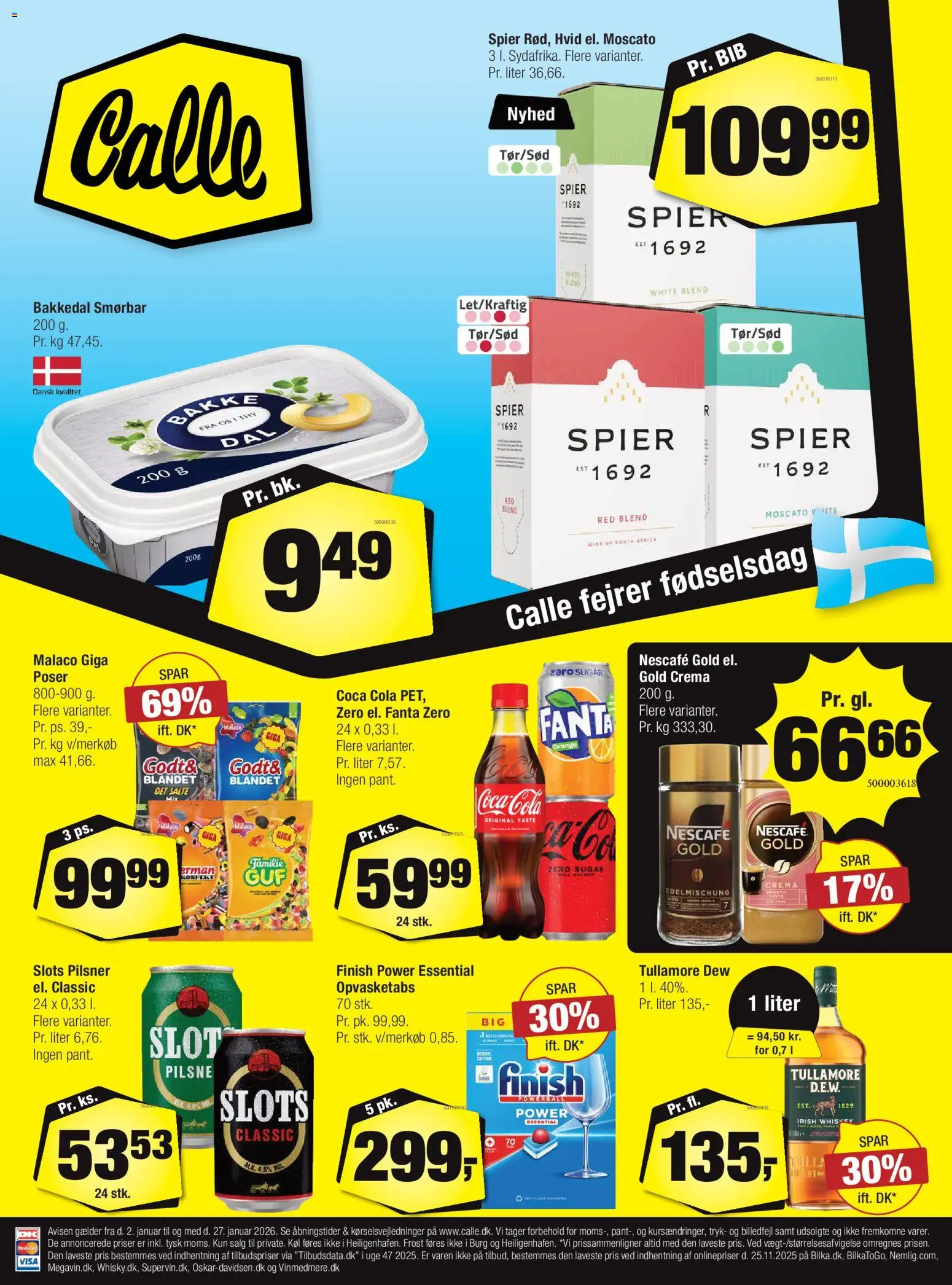 Calle - Tilbudsavis - side 1- gyldig fra 02/01/2026