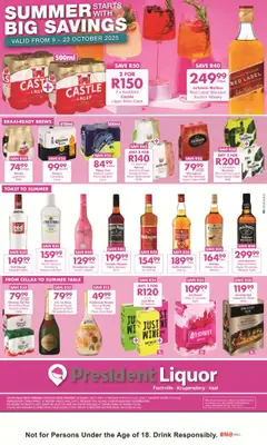 Preview President Hyper Liquor Specials valid from 23/10/2025