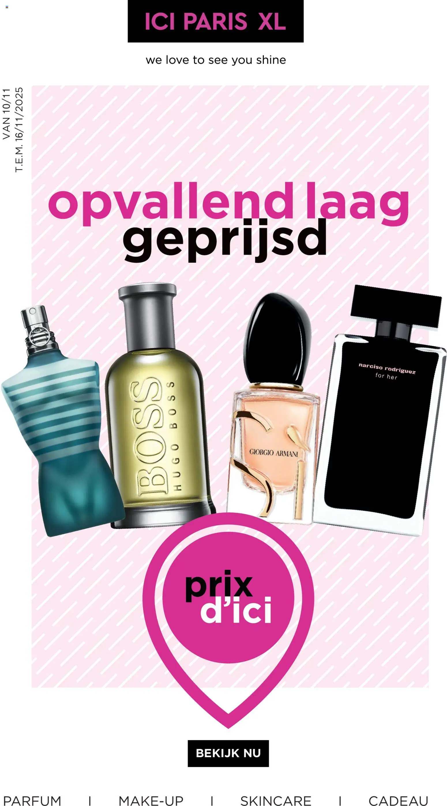 ICI Paris XL folder - pagina 1- geldig vanaf 10/11/2025