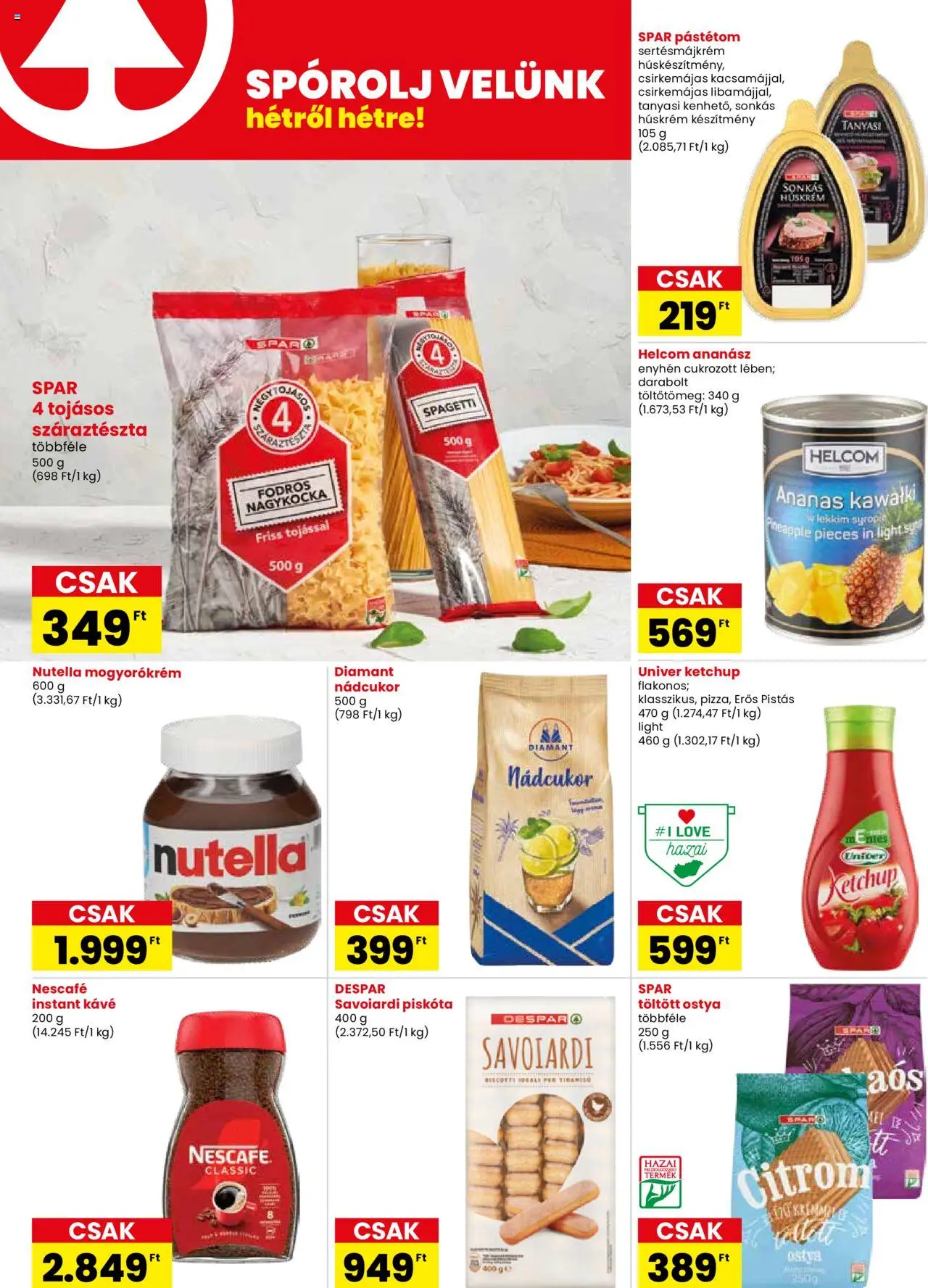 Spar Szombathely üzlet megújulás - 2oldal - érvényes 2025.07.24.-tól