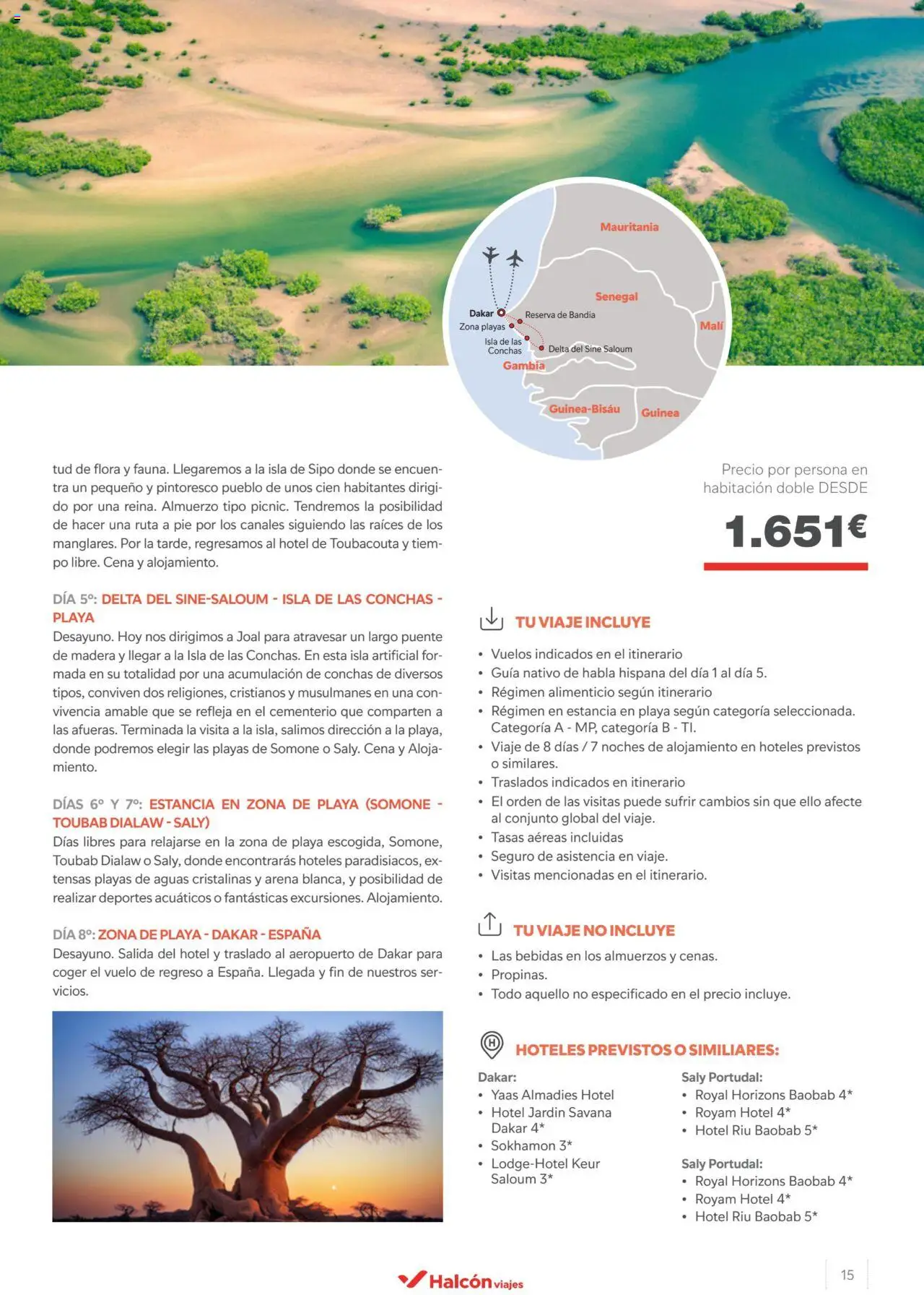 Halcón Viajes Senegal - Página de 15 - Válido desde 26/04/2024