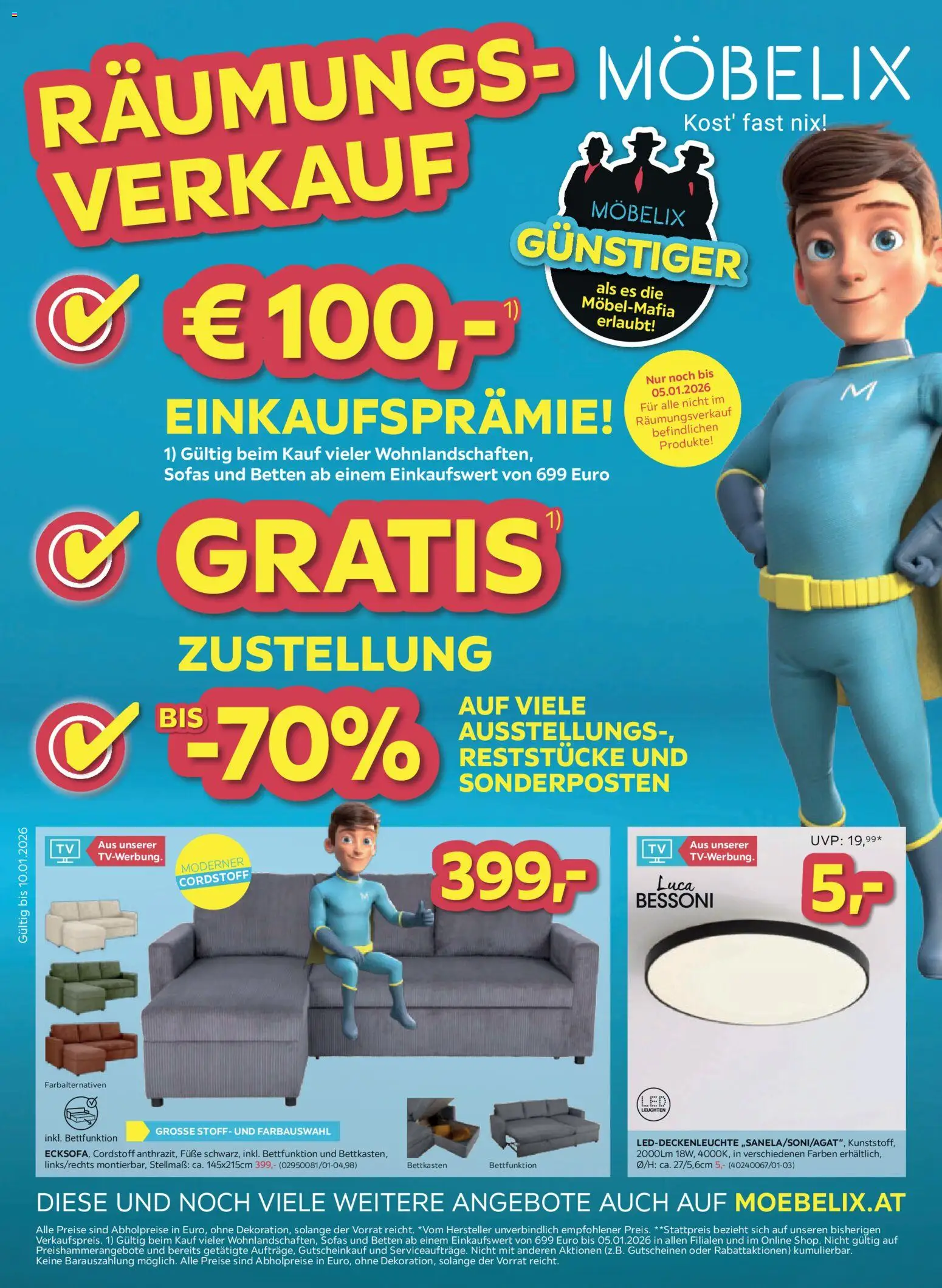 Möbelix Räumungs-Verkauf - Seite 1- gültig ab 30.12.2025