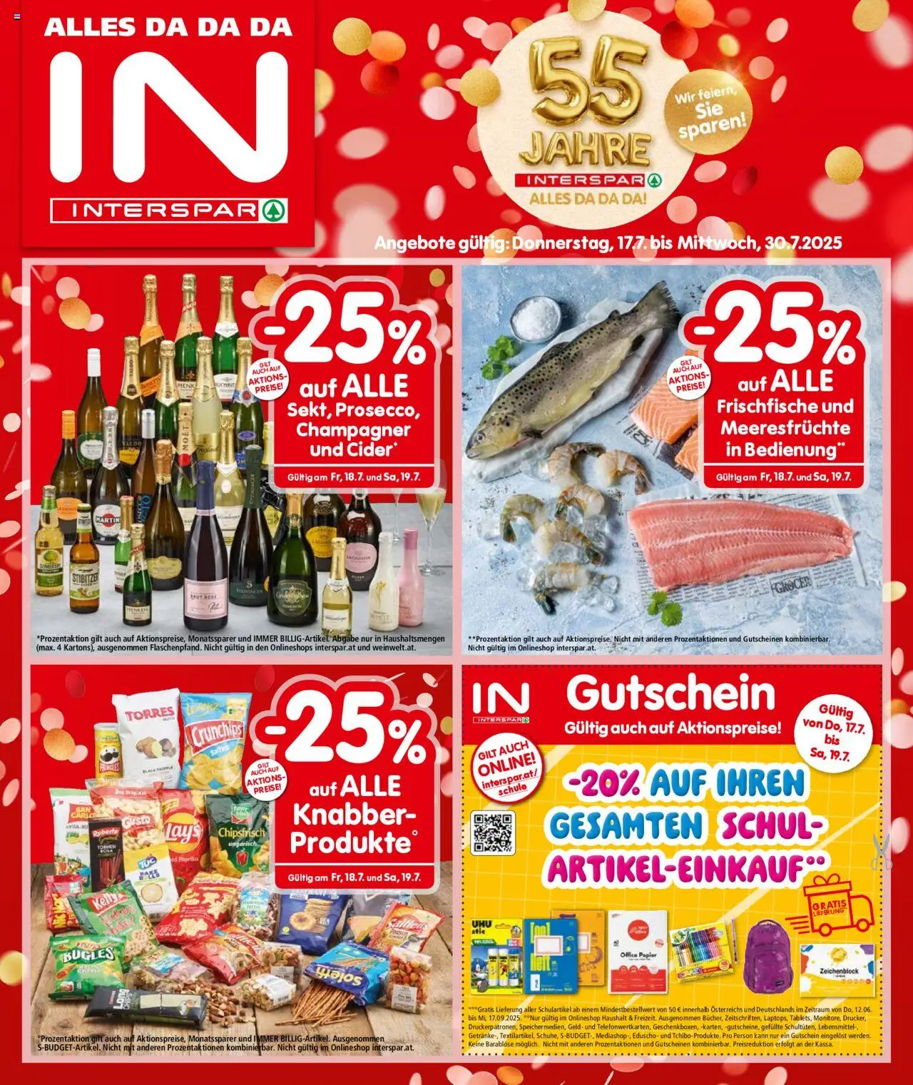 Interspar Flugblatt - Niederoesterreich  - Seite 1- gültig ab 15.07.2025